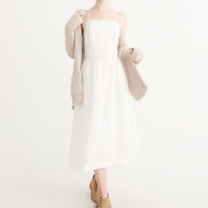 Square Neck Midi Dress w/ POCKETS